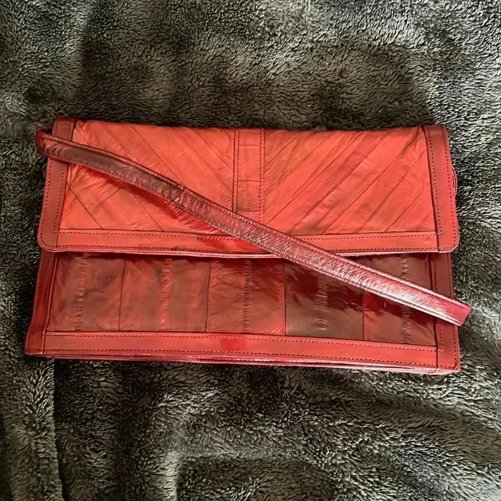 Eel skin bag from the 80s